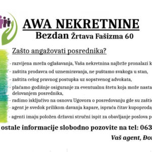 AWA NEKRETNINE – Bezdan