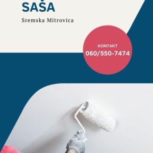 Krečenje gletovanje fasade Sremska Mitrovica SAŠA