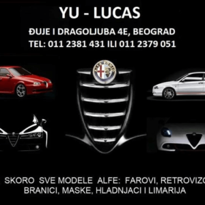 Prodaja auto delova i opreme Beograd YU LUCAS