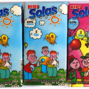 SOLAS papirne maramice, salvete, alu folije, toalet papir