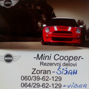 Auto delovi MINI COOPER Šabac Zoran Šijan