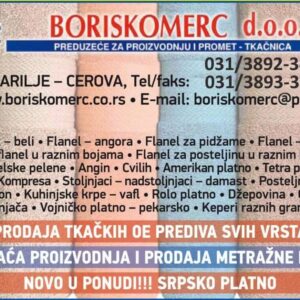 Tekstilni prozivodi BORIS KOMERC Arilje