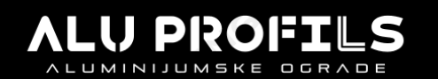 ALU OGRADE distribucija ugradnja Novi Sad ALUPROFILS
