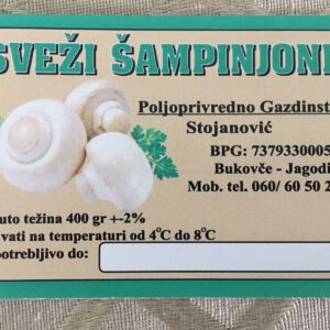 Proizvodnja i prodaja šampinjona STOJANOVIĆ Jagodina