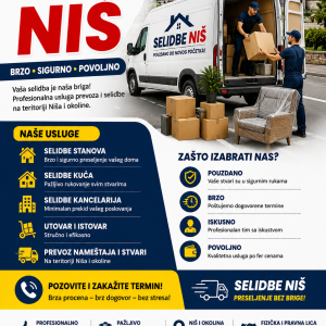 Selidbe Niš – kombi prevoz i selidbe stanova