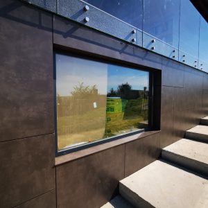 Ugradnja ventilisane fasade fundermax i alubond Temerin MD ALU SISTEM