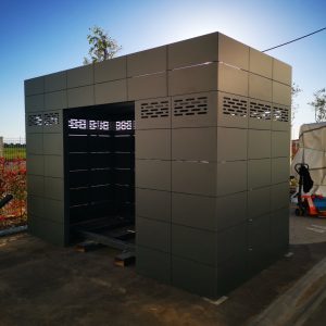 Ugradnja ventilisane fasade fundermax i alubond Temerin MD ALU SISTEM