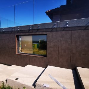 Ugradnja ventilisane fasade fundermax i alubond Temerin MD ALU SISTEM