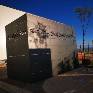 Ugradnja ventilisane fasade fundermax i alubond Temerin MD ALU SISTEM