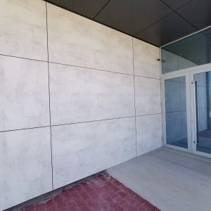 Ugradnja ventilisane fasade fundermax i alubond Temerin MD ALU SISTEM