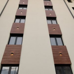 Ugradnja ventilisane fasade fundermax i alubond Temerin MD ALU SISTEM
